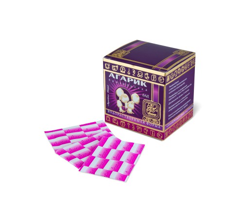 АГАРИК БРАЗИЛЬСКИЙ ВОДОРАСТВОРИМАЯ ФОРМА, 30 САШЕ ПО 1 ГР