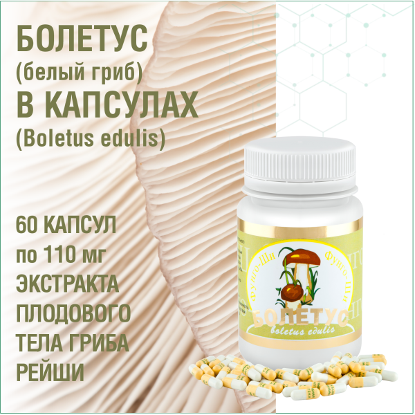 БОЛЕТУС, 60 капсул