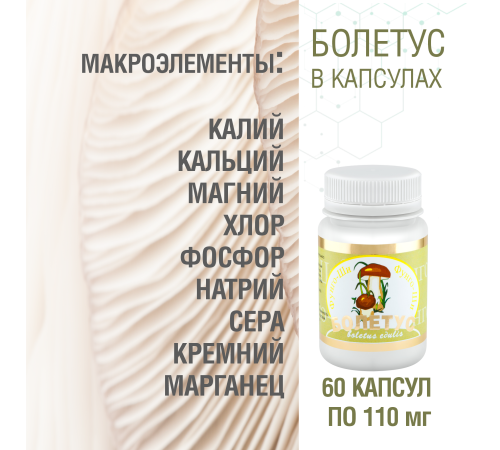 БОЛЕТУС, 60 капсул