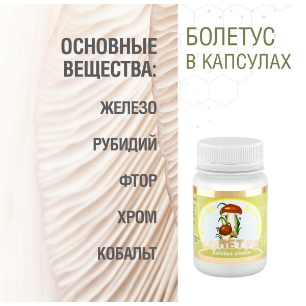 БОЛЕТУС, 60 капсул