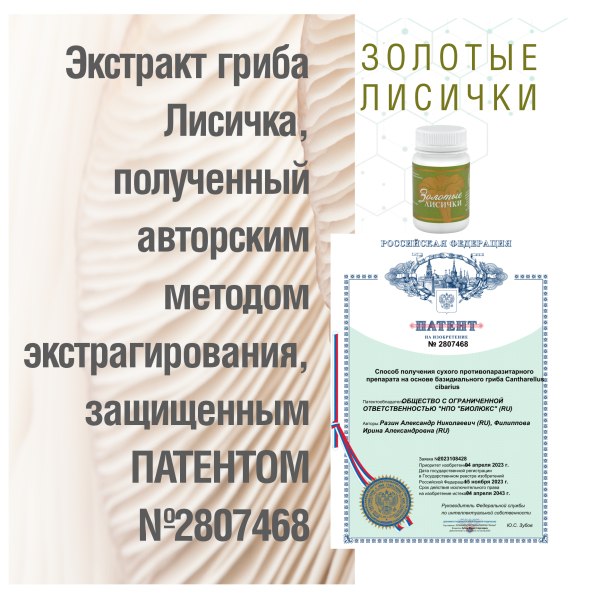 Золотые Лисички, 60 капсул