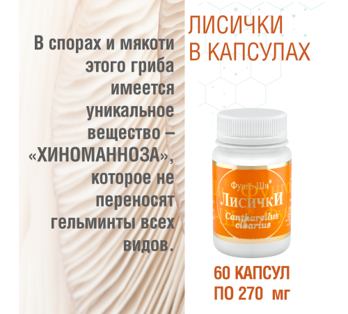 ЛИСИЧКИ, 60 КАПСУЛ