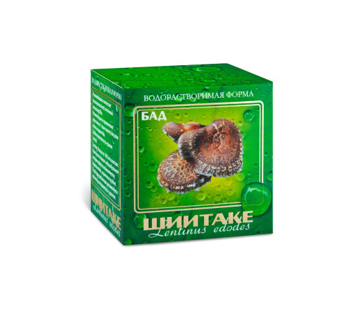 ШИИТАКЕ ВОДОРАСТВОРИМАЯ ФОРМА, 30 САШЕ ПО 1 ГР