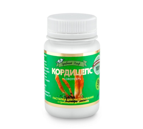 ПАСТИЛКИ КОРДИЦЕПС ДЛЯ РАССАСЫВАНИЯ, 90 ШТ